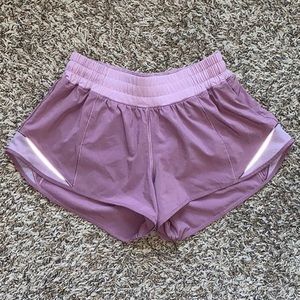 ISO rose blush lululemon hotty hot shorts